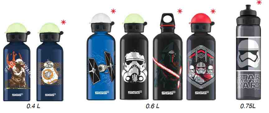 Star Wars Aluflasche Darth Vader Trinkflasche Alu Kinder Wasserflasche Sport 