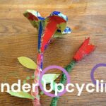 Kinder Upcycling: Blumen aus Eierschachteln