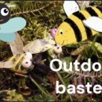Outdoor basteln: Lustige Steinbienen