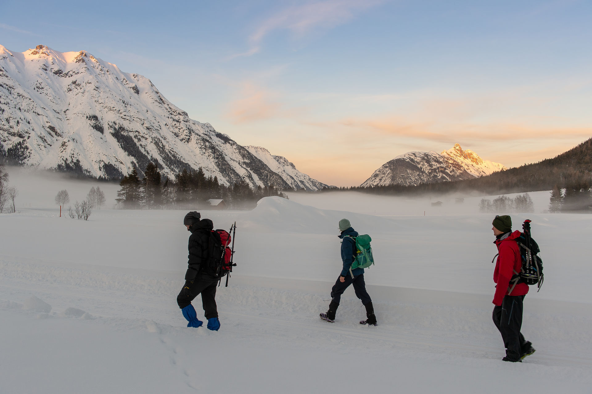 Fünf Etappen: Winterwandern auf dem Seefelder Hochplateau ist leiwand