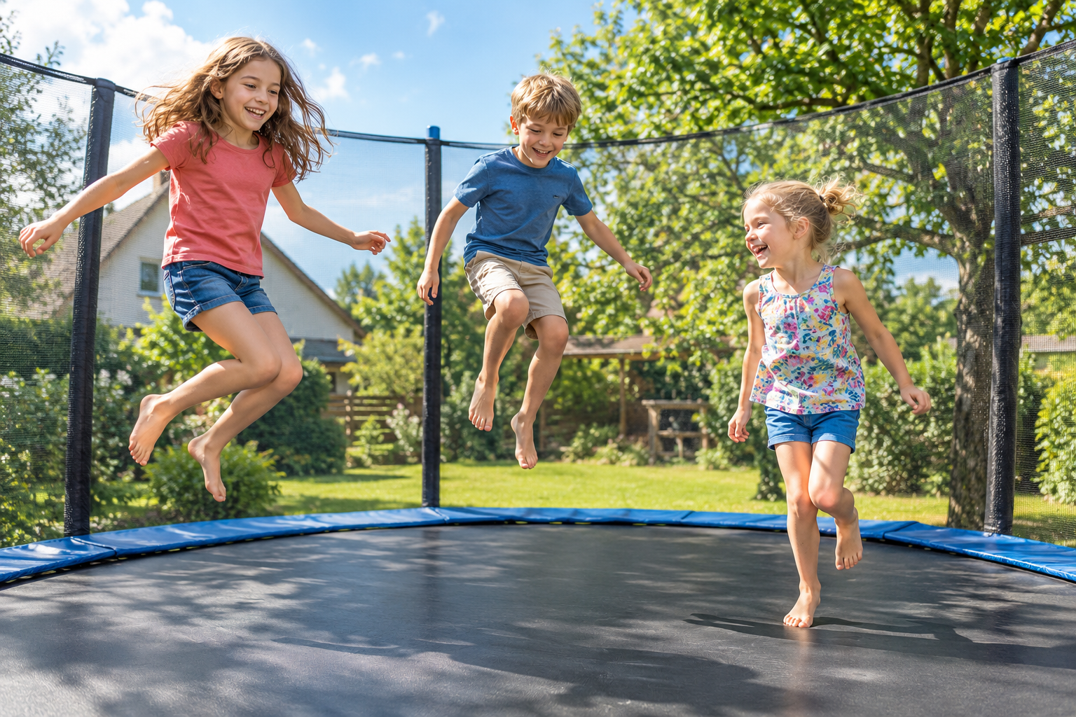 Bewegung im eigenen Garten: Die beliebtesten Trampoline-Formen für den Garten